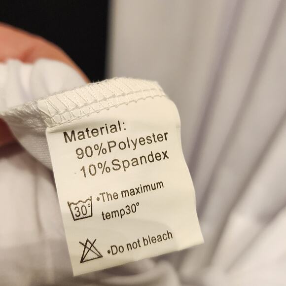 New White Maxi Sleeve Casual T-Shirt Dress Soft Pockets Stretch Dress Size XL - Picture 7 of 7